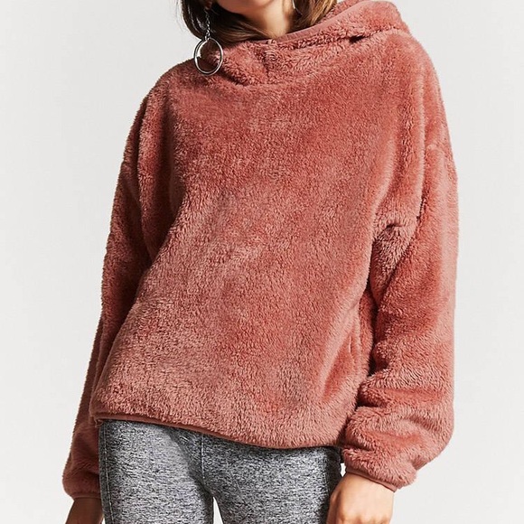 forever 21 fuzzy hoodie